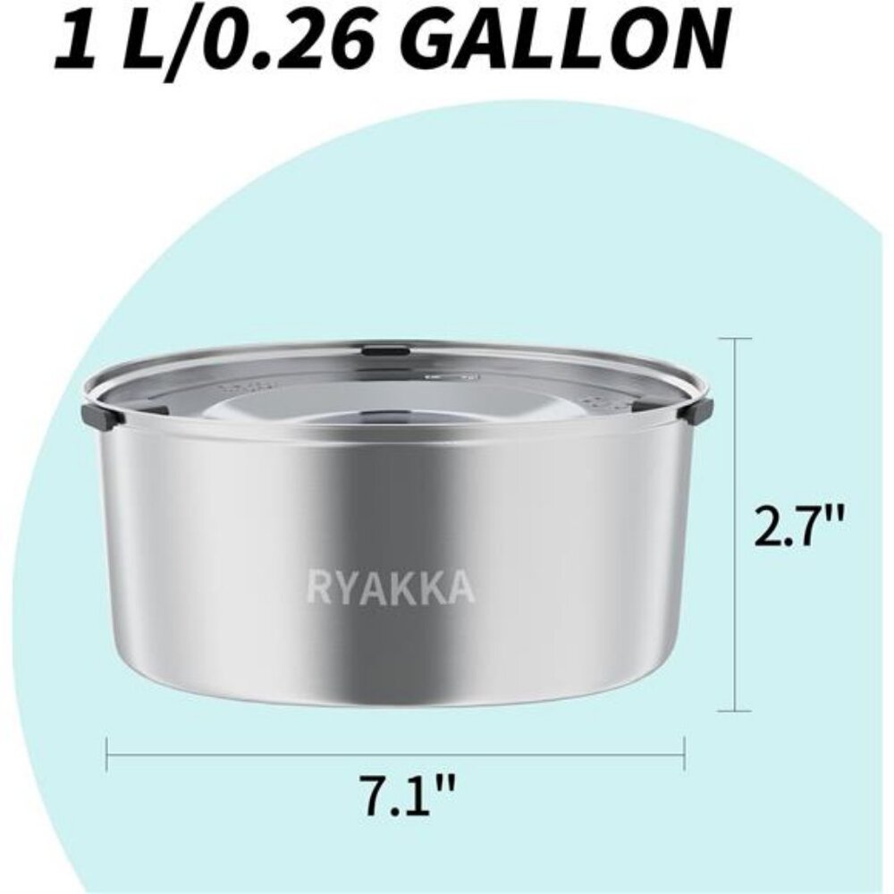 1L/0.26Gallon No Spill and Slow Water Bowl for Small Dogs - Picture 6 of 7